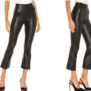 Commando  Faux Leather Cropped Flare Pants